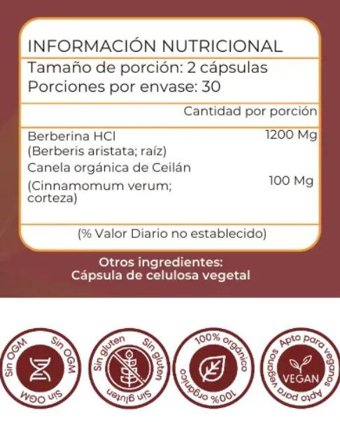 BAJA DE PESO CON BERBERINA 1200MG