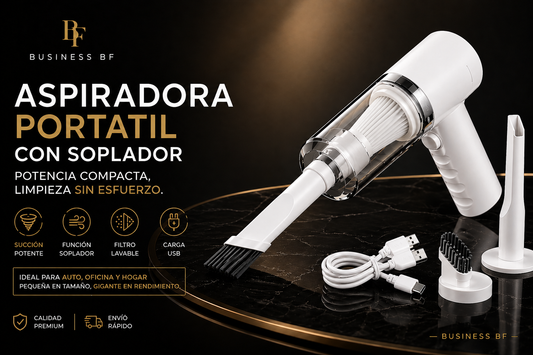 ASPIRADORA PORTÁTIL CON SOPLADOR