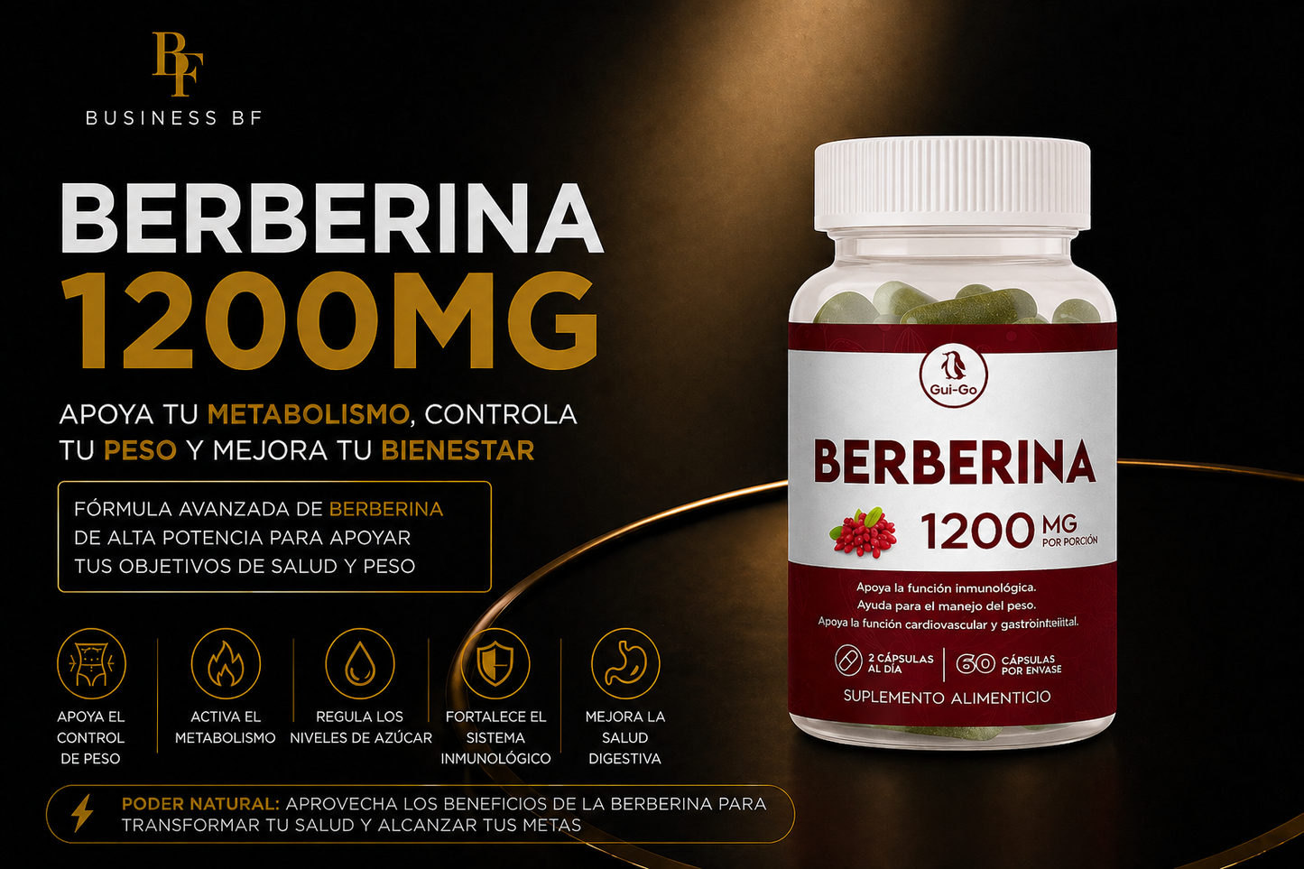 BAJA DE PESO CON BERBERINA 1200MG